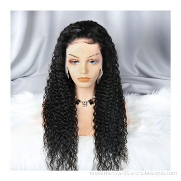 Curly Lace Front Wig Preplucked Glueless Bleached Knots Raw Indian Curly Hair Wig